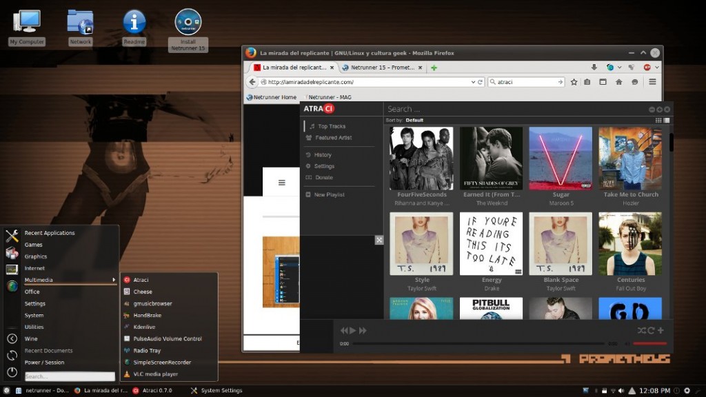 Liberado Netrunner 15 con KDE Plasma 5.2 – La mirada del replicante
