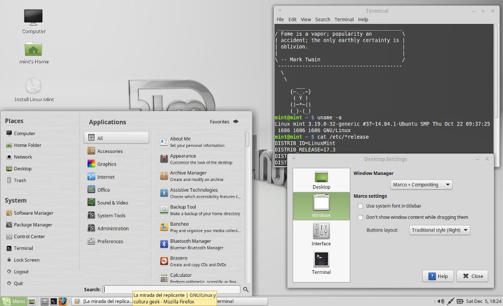Linux Mint 17.3 MATE