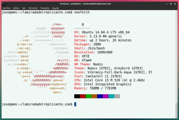 La información de tu sistema en la terminal con Neofetch – La mirada ...