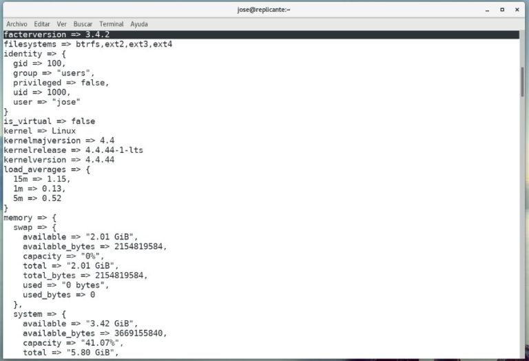 Facter Accede a la información del sistema con Facter – La mirada del replicante